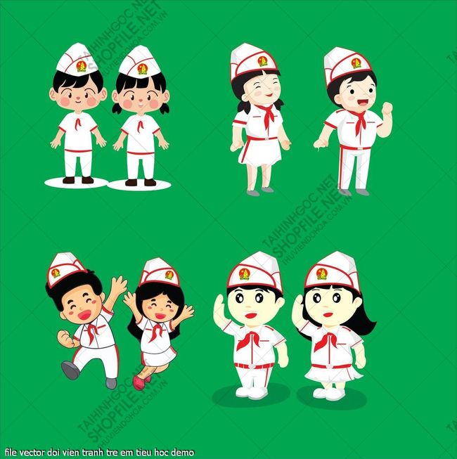 file vector doi vien tranh tre em tieu hoc